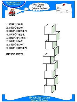 Çocuklar İçin Sayılar Çalışma Sayfaları 
